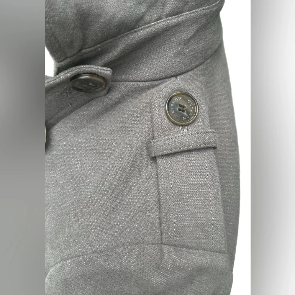 Gryphon New York Grey Hoodie Trench Coat Small Excellent used Condition
